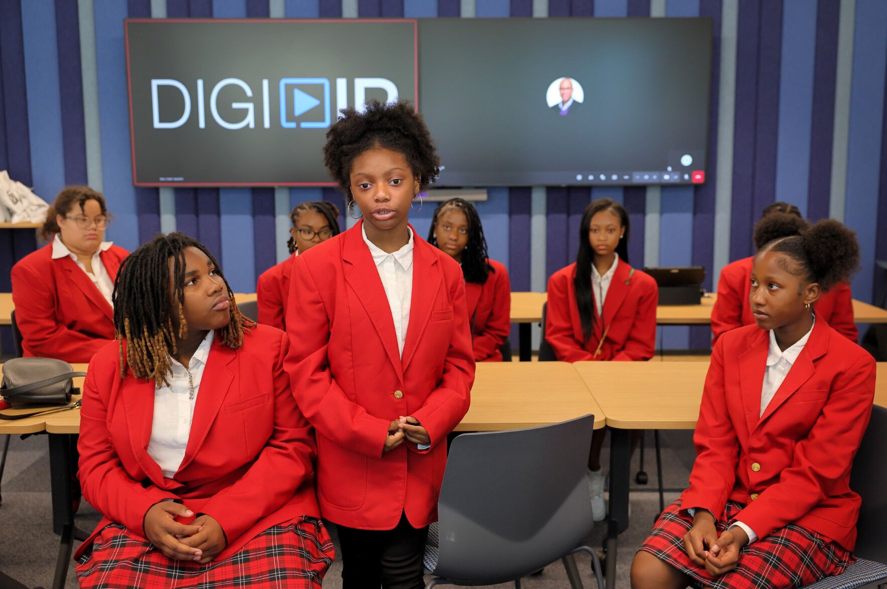 Girls Inc. visits First Bank